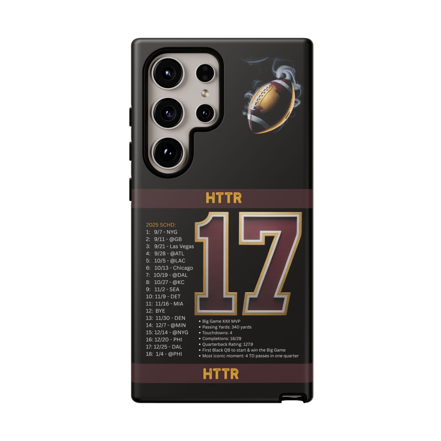 Washington Football Tough Cell Phone Case Cover for Apple iPhone Samsung Galaxy, Google Pixel, Sports Lover Gift, Team Spirit Accessory, Unique Phone Cover, Game Day Case Design, Retro Legends DC Sports HTTR Fan Merchandise