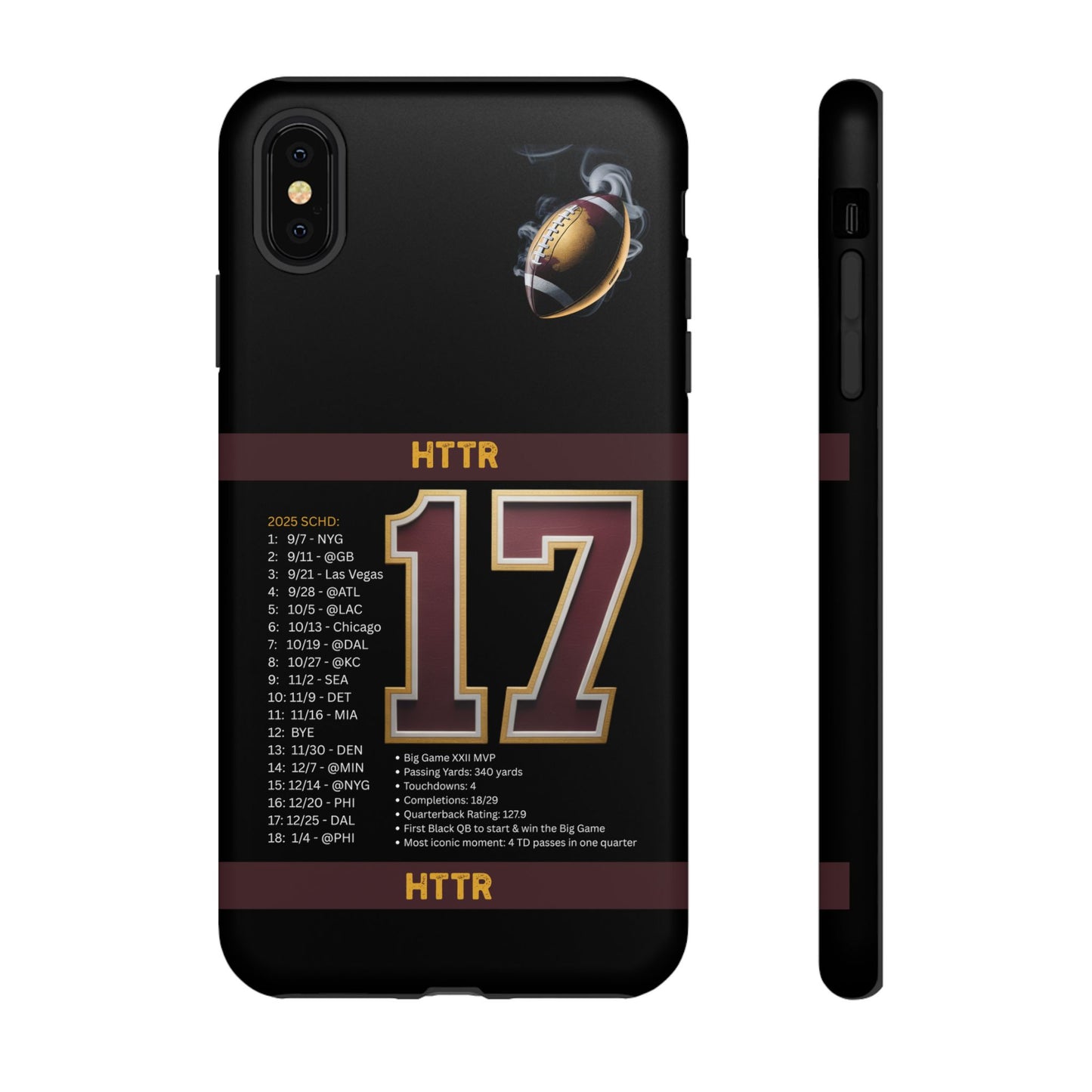 Washington Football Tough Cell Phone Case Cover for Apple iPhone Samsung Galaxy, Google Pixel, Sports Lover Gift, Team Spirit Accessory, Unique Phone Cover, Game Day Case Design, Retro Legends DC Sports HTTR Fan Merchandise