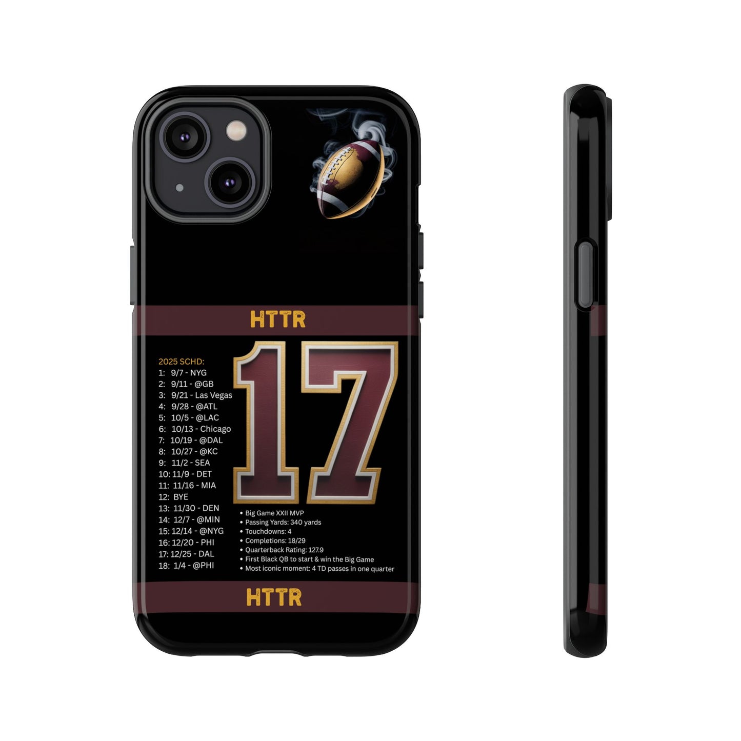 Washington Football Tough Cell Phone Case Cover for Apple iPhone Samsung Galaxy, Google Pixel, Sports Lover Gift, Team Spirit Accessory, Unique Phone Cover, Game Day Case Design, Retro Legends DC Sports HTTR Fan Merchandise