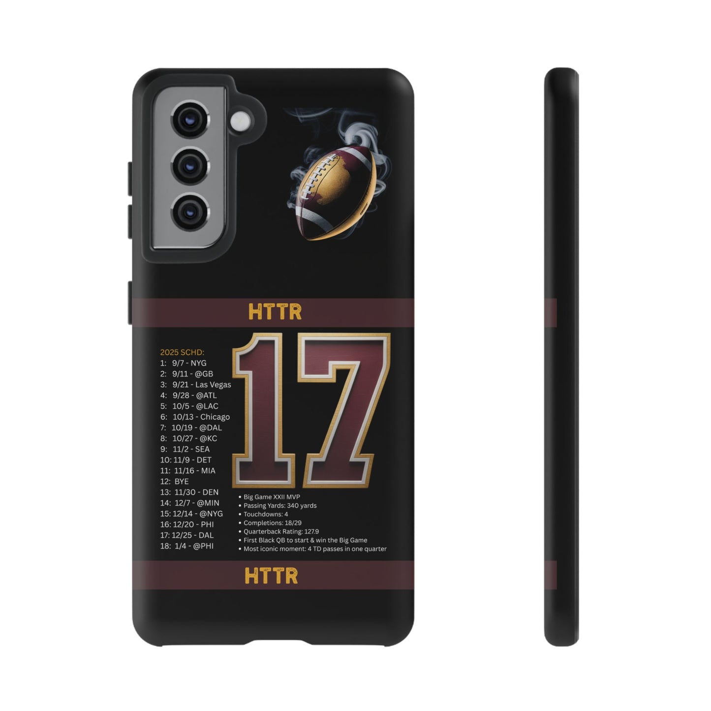 Washington Football Tough Cell Phone Case Cover for Apple iPhone Samsung Galaxy, Google Pixel, Sports Lover Gift, Team Spirit Accessory, Unique Phone Cover, Game Day Case Design, Retro Legends DC Sports HTTR Fan Merchandise