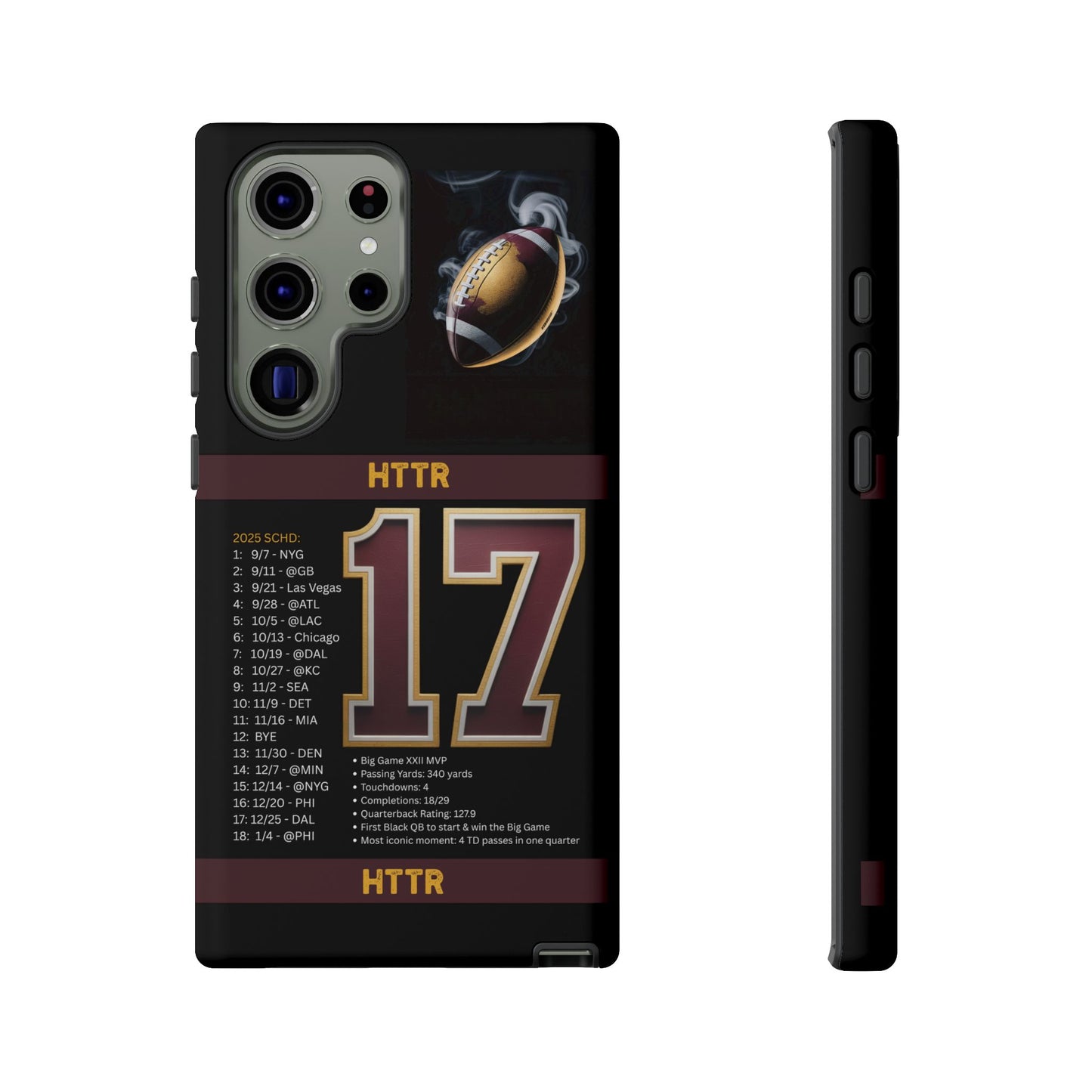 Washington Football Tough Cell Phone Case Cover for Apple iPhone Samsung Galaxy, Google Pixel, Sports Lover Gift, Team Spirit Accessory, Unique Phone Cover, Game Day Case Design, Retro Legends DC Sports HTTR Fan Merchandise
