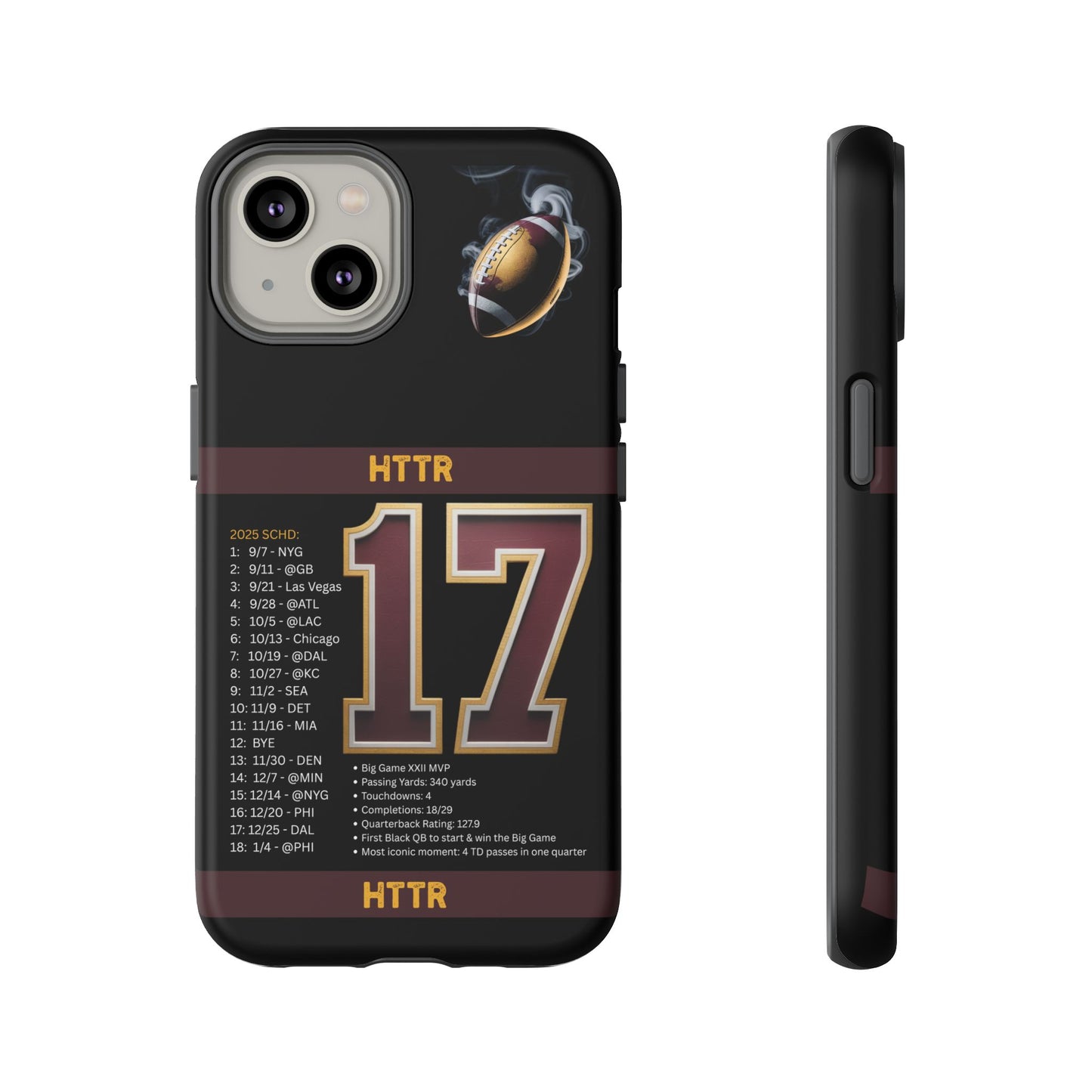 Washington Football Tough Cell Phone Case Cover for Apple iPhone Samsung Galaxy, Google Pixel, Sports Lover Gift, Team Spirit Accessory, Unique Phone Cover, Game Day Case Design, Retro Legends DC Sports HTTR Fan Merchandise