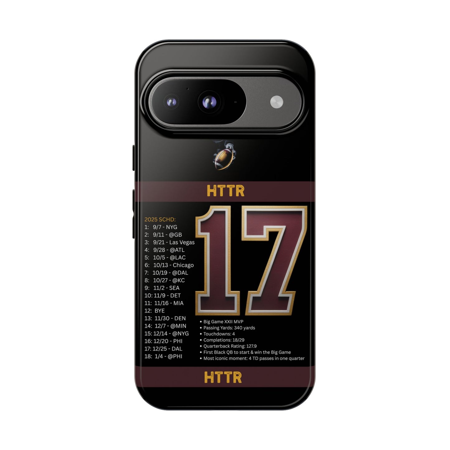 Washington Football Tough Cell Phone Case Cover for Apple iPhone Samsung Galaxy, Google Pixel, Sports Lover Gift, Team Spirit Accessory, Unique Phone Cover, Game Day Case Design, Retro Legends DC Sports HTTR Fan Merchandise