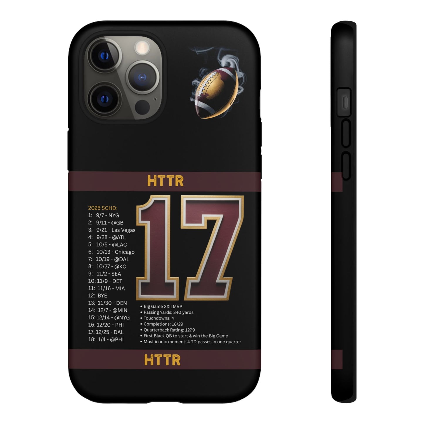 Washington Football Tough Cell Phone Case Cover for Apple iPhone Samsung Galaxy, Google Pixel, Sports Lover Gift, Team Spirit Accessory, Unique Phone Cover, Game Day Case Design, Retro Legends DC Sports HTTR Fan Merchandise