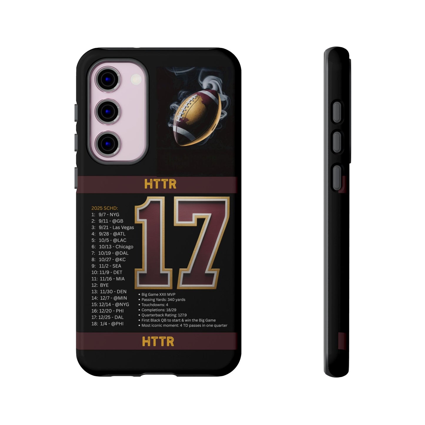 Washington Football Tough Cell Phone Case Cover for Apple iPhone Samsung Galaxy, Google Pixel, Sports Lover Gift, Team Spirit Accessory, Unique Phone Cover, Game Day Case Design, Retro Legends DC Sports HTTR Fan Merchandise
