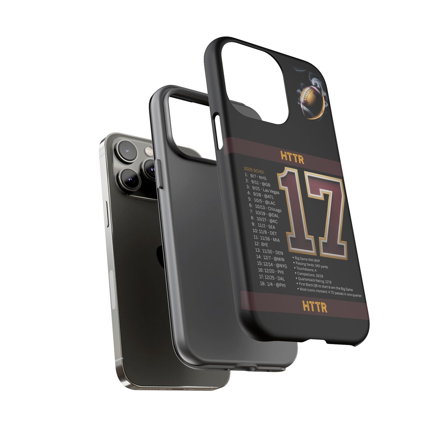 Washington Football Tough Cell Phone Case Cover for Apple iPhone Samsung Galaxy, Google Pixel, Sports Lover Gift, Team Spirit Accessory, Unique Phone Cover, Game Day Case Design, Retro Legends DC Sports HTTR Fan Merchandise