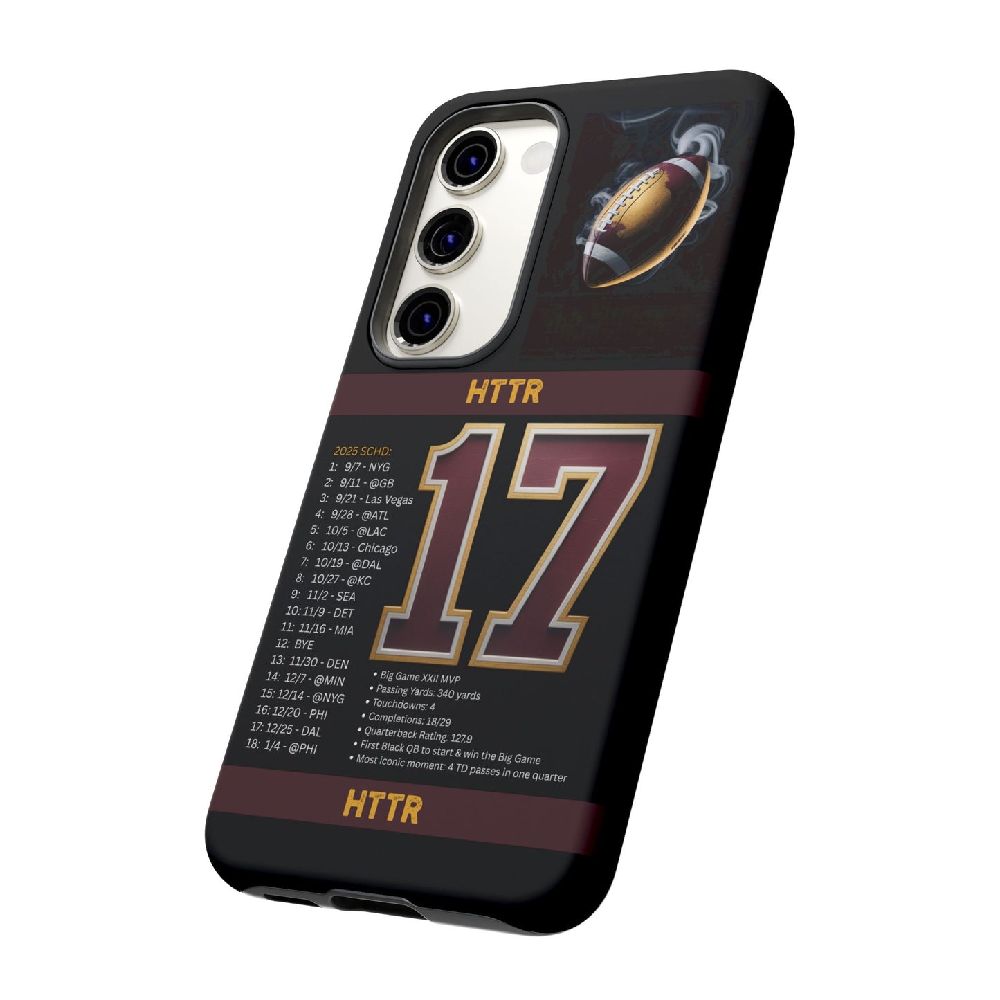 Washington Football Tough Cell Phone Case Cover for Apple iPhone Samsung Galaxy, Google Pixel, Sports Lover Gift, Team Spirit Accessory, Unique Phone Cover, Game Day Case Design, Retro Legends DC Sports HTTR Fan Merchandise