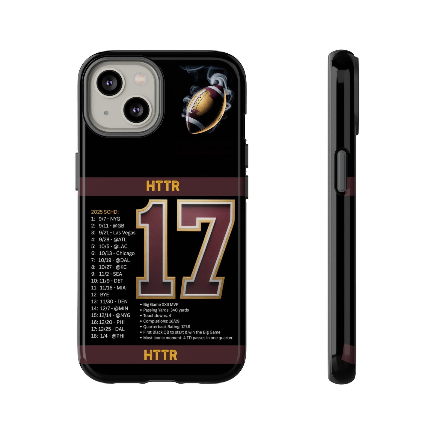 Washington Football Tough Cell Phone Case Cover for Apple iPhone Samsung Galaxy, Google Pixel, Sports Lover Gift, Team Spirit Accessory, Unique Phone Cover, Game Day Case Design, Retro Legends DC Sports HTTR Fan Merchandise