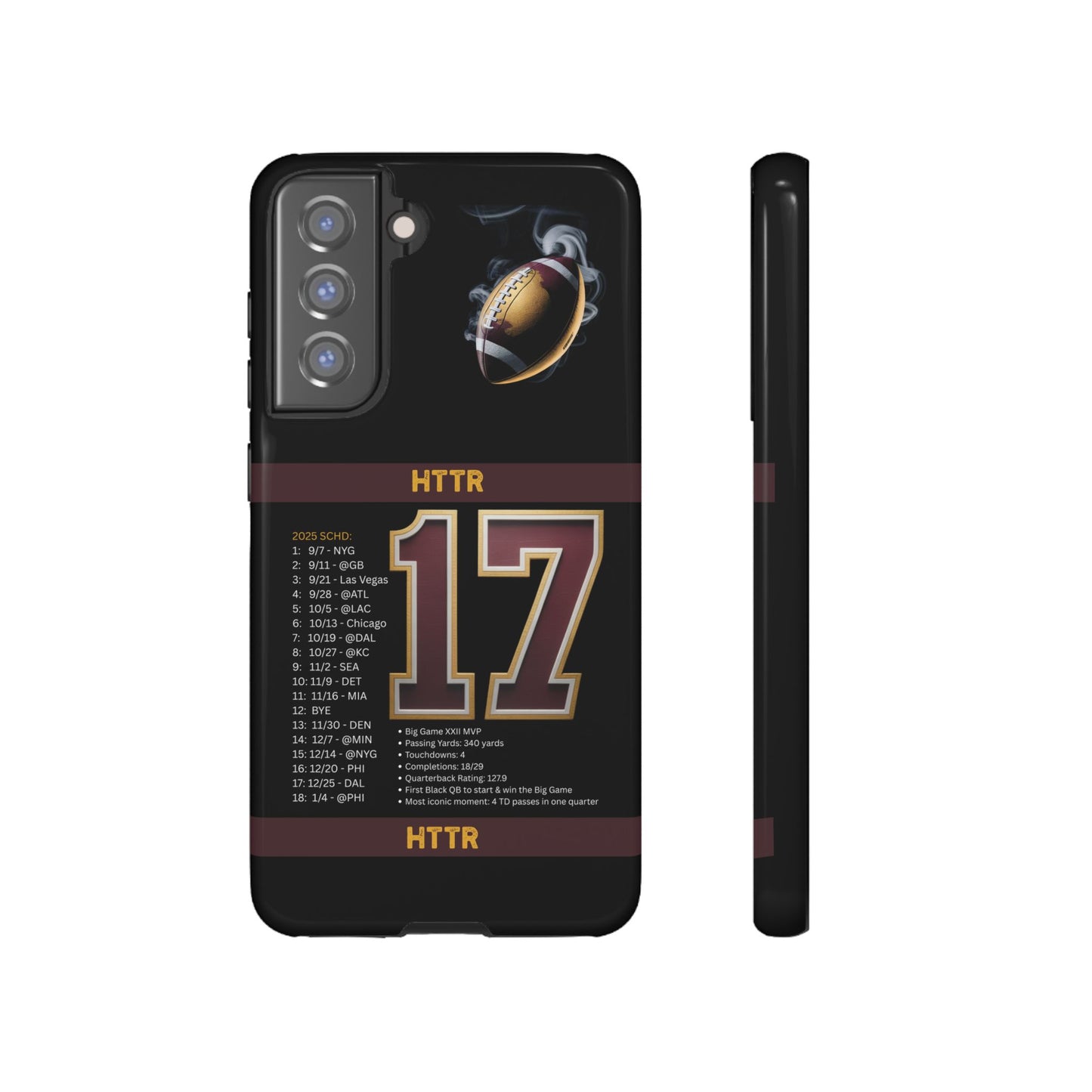 Washington Football Tough Cell Phone Case Cover for Apple iPhone Samsung Galaxy, Google Pixel, Sports Lover Gift, Team Spirit Accessory, Unique Phone Cover, Game Day Case Design, Retro Legends DC Sports HTTR Fan Merchandise