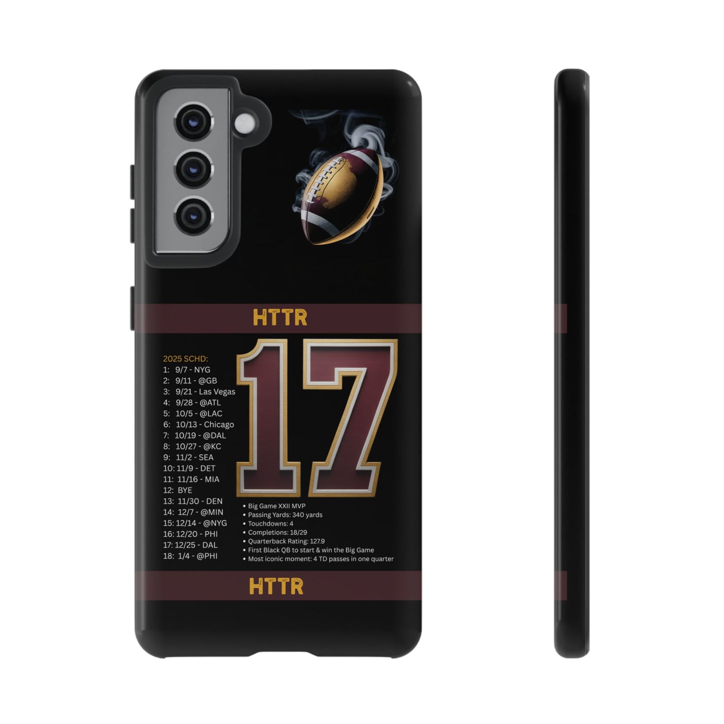 Washington Football Tough Cell Phone Case Cover for Apple iPhone Samsung Galaxy, Google Pixel, Sports Lover Gift, Team Spirit Accessory, Unique Phone Cover, Game Day Case Design, Retro Legends DC Sports HTTR Fan Merchandise