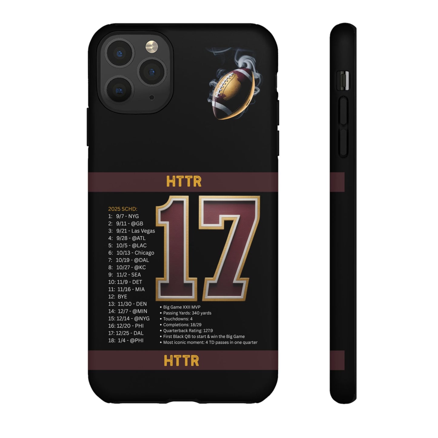 Washington Football Tough Cell Phone Case Cover for Apple iPhone Samsung Galaxy, Google Pixel, Sports Lover Gift, Team Spirit Accessory, Unique Phone Cover, Game Day Case Design, Retro Legends DC Sports HTTR Fan Merchandise