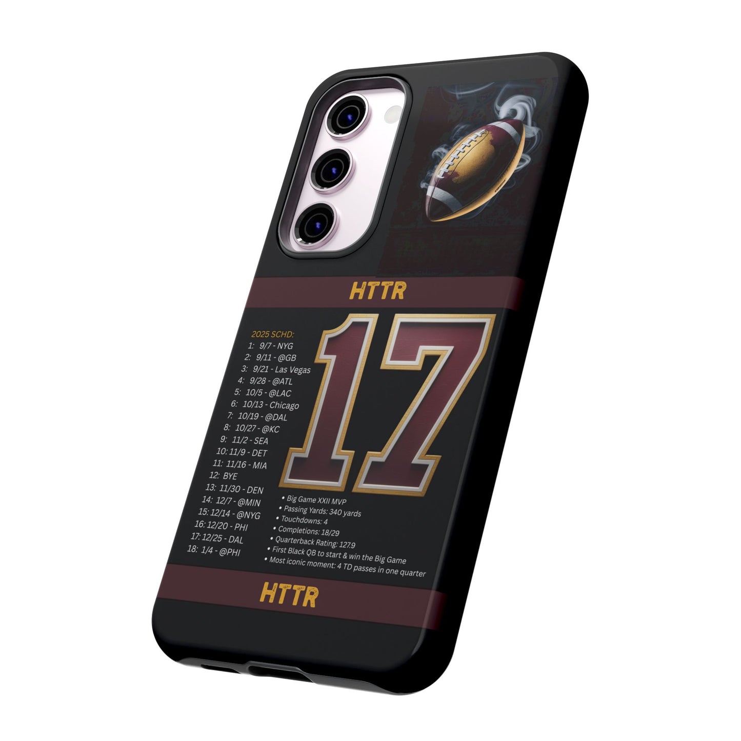 Washington Football Tough Cell Phone Case Cover for Apple iPhone Samsung Galaxy, Google Pixel, Sports Lover Gift, Team Spirit Accessory, Unique Phone Cover, Game Day Case Design, Retro Legends DC Sports HTTR Fan Merchandise