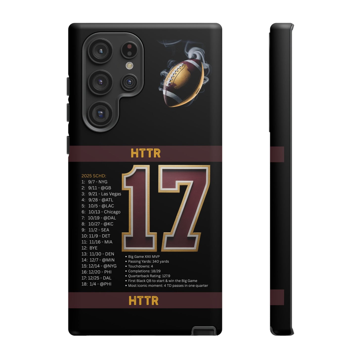 Washington Football Tough Cell Phone Case Cover for Apple iPhone Samsung Galaxy, Google Pixel, Sports Lover Gift, Team Spirit Accessory, Unique Phone Cover, Game Day Case Design, Retro Legends DC Sports HTTR Fan Merchandise