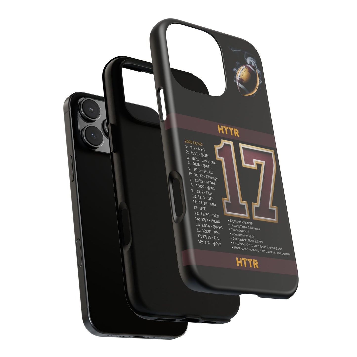 Washington Football Tough Cell Phone Case Cover for Apple iPhone Samsung Galaxy, Google Pixel, Sports Lover Gift, Team Spirit Accessory, Unique Phone Cover, Game Day Case Design, Retro Legends DC Sports HTTR Fan Merchandise