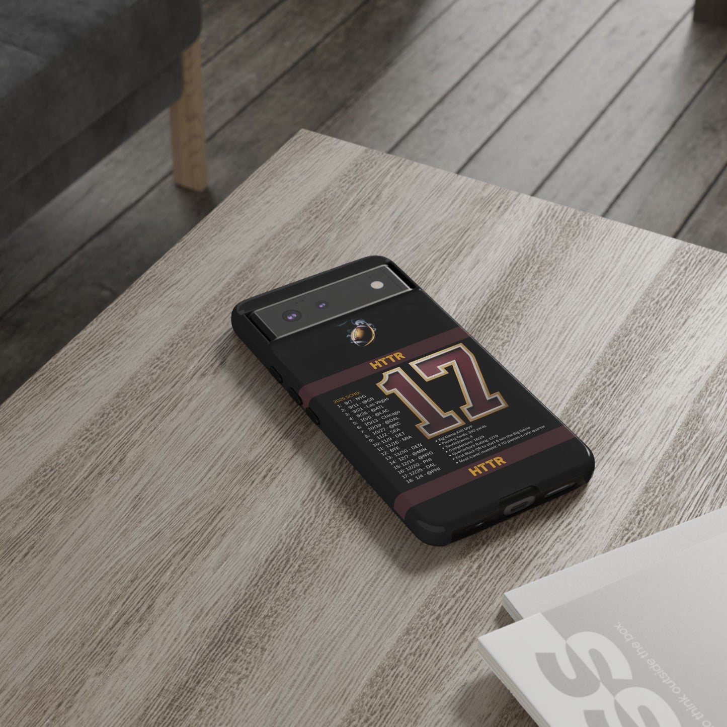 Washington Football Tough Cell Phone Case Cover for Apple iPhone Samsung Galaxy, Google Pixel, Sports Lover Gift, Team Spirit Accessory, Unique Phone Cover, Game Day Case Design, Retro Legends DC Sports HTTR Fan Merchandise