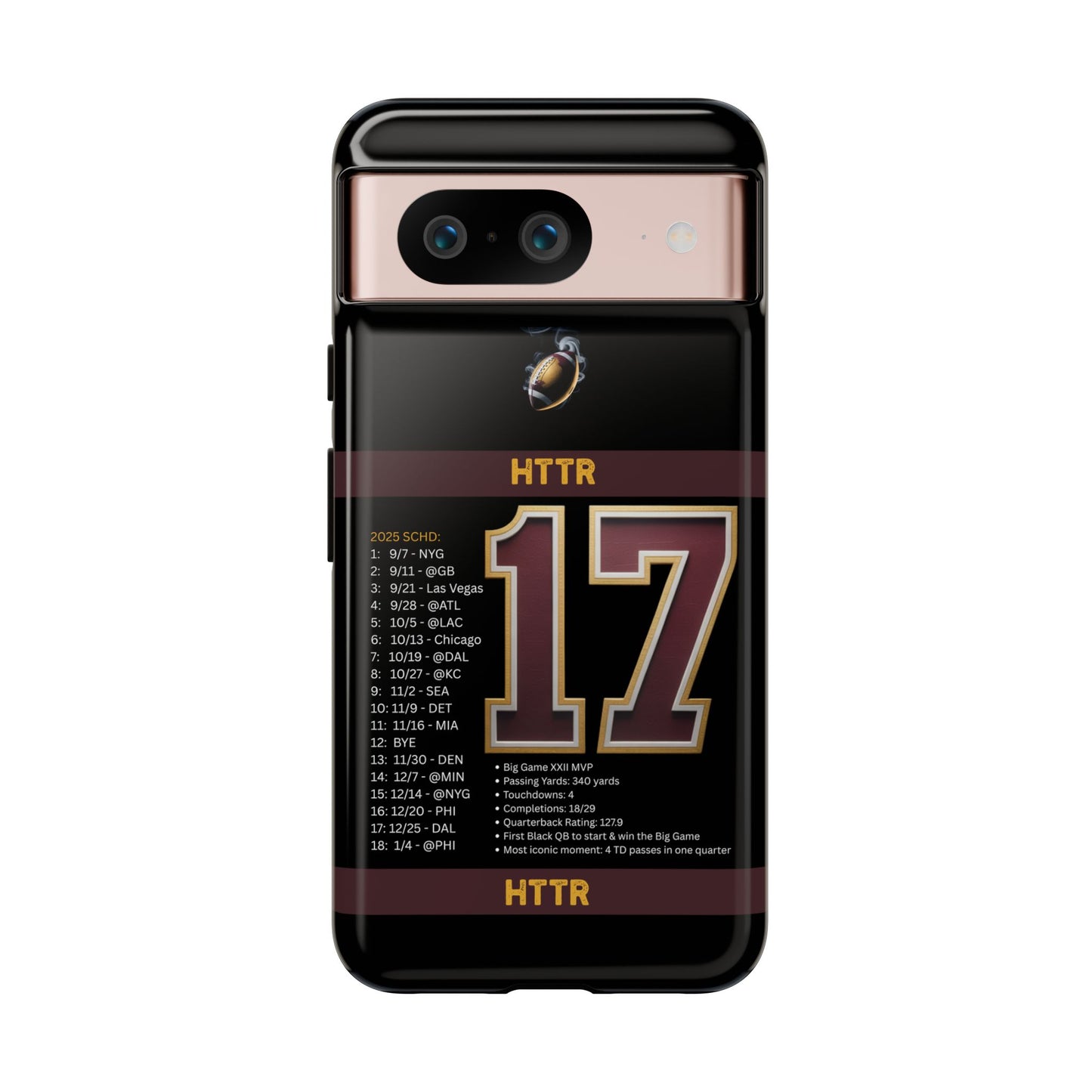 Washington Football Tough Cell Phone Case Cover for Apple iPhone Samsung Galaxy, Google Pixel, Sports Lover Gift, Team Spirit Accessory, Unique Phone Cover, Game Day Case Design, Retro Legends DC Sports HTTR Fan Merchandise
