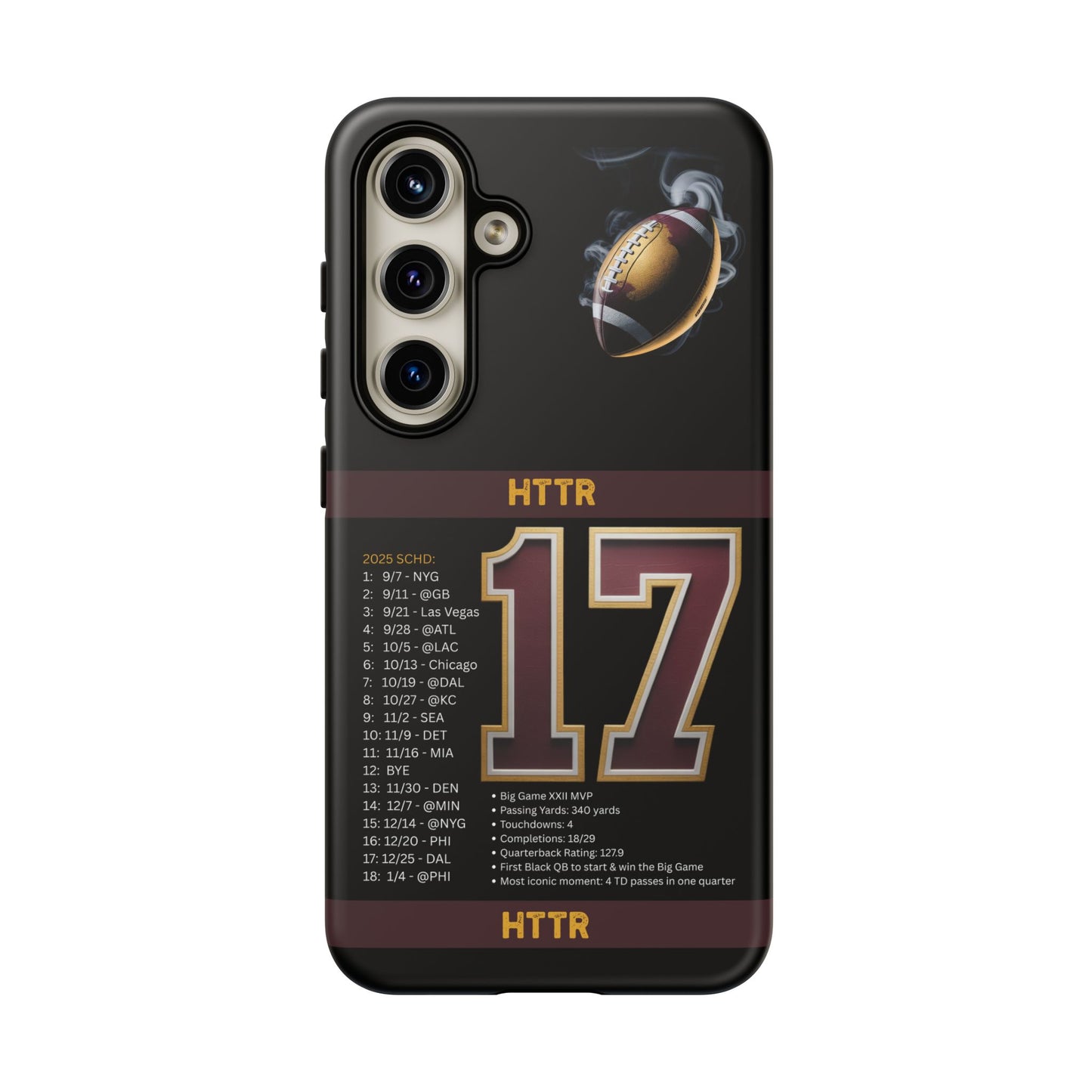 Washington Football Tough Cell Phone Case Cover for Apple iPhone Samsung Galaxy, Google Pixel, Sports Lover Gift, Team Spirit Accessory, Unique Phone Cover, Game Day Case Design, Retro Legends DC Sports HTTR Fan Merchandise
