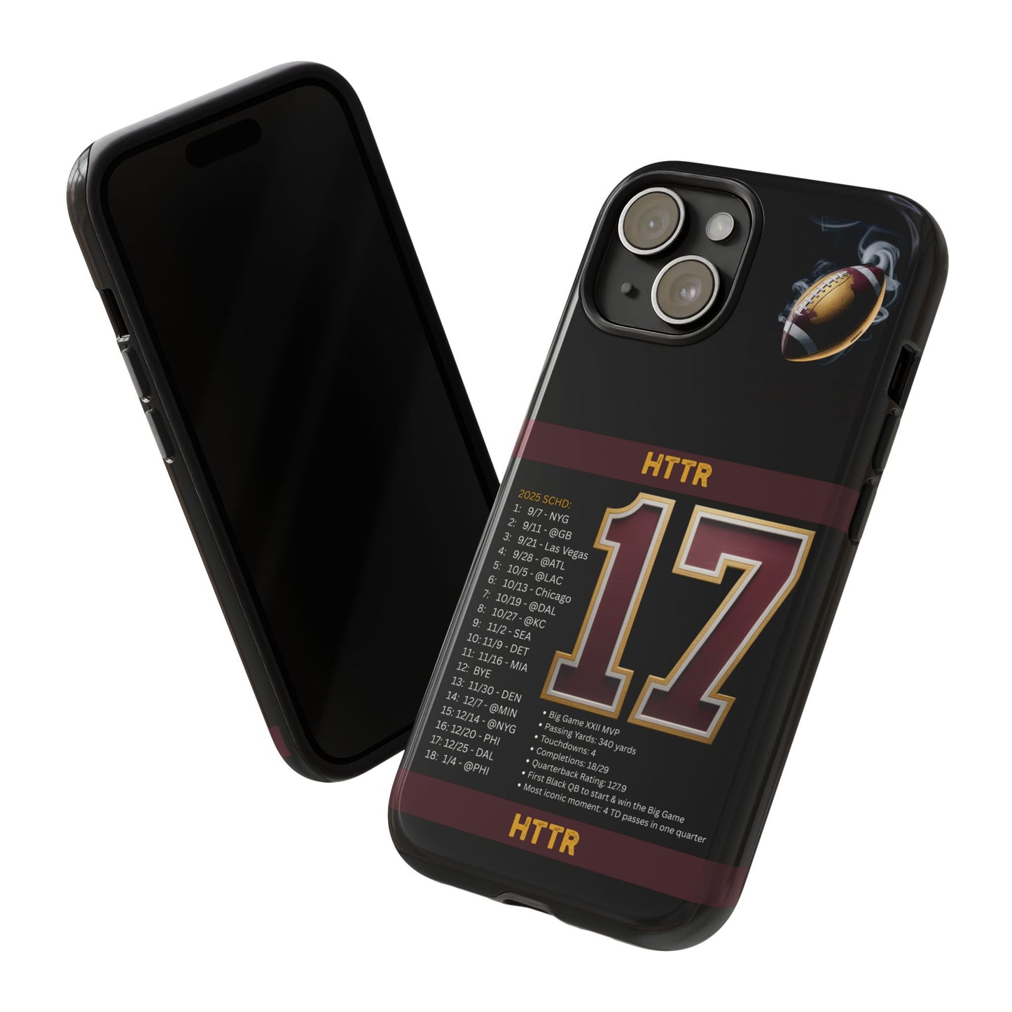 Washington Football Tough Cell Phone Case Cover for Apple iPhone Samsung Galaxy, Google Pixel, Sports Lover Gift, Team Spirit Accessory, Unique Phone Cover, Game Day Case Design, Retro Legends DC Sports HTTR Fan Merchandise