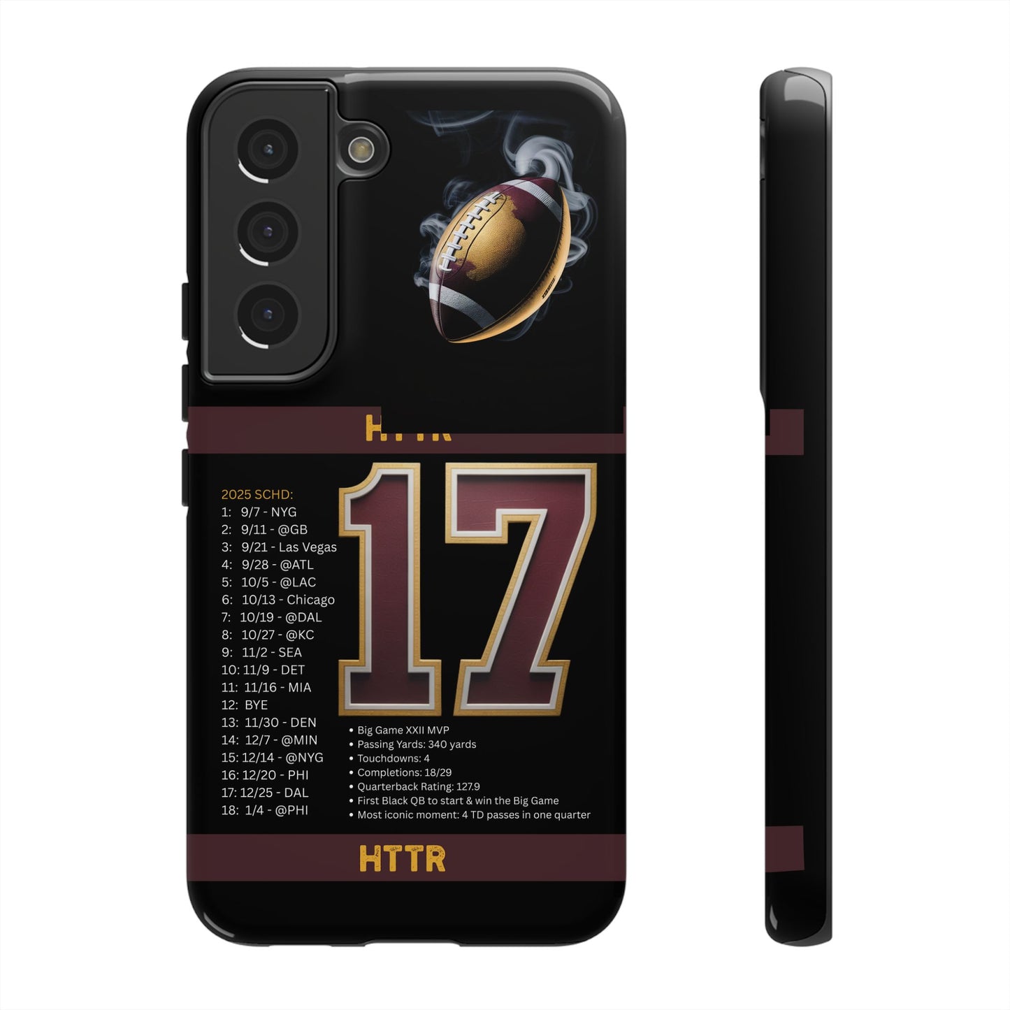 Washington Football Tough Cell Phone Case Cover for Apple iPhone Samsung Galaxy, Google Pixel, Sports Lover Gift, Team Spirit Accessory, Unique Phone Cover, Game Day Case Design, Retro Legends DC Sports HTTR Fan Merchandise
