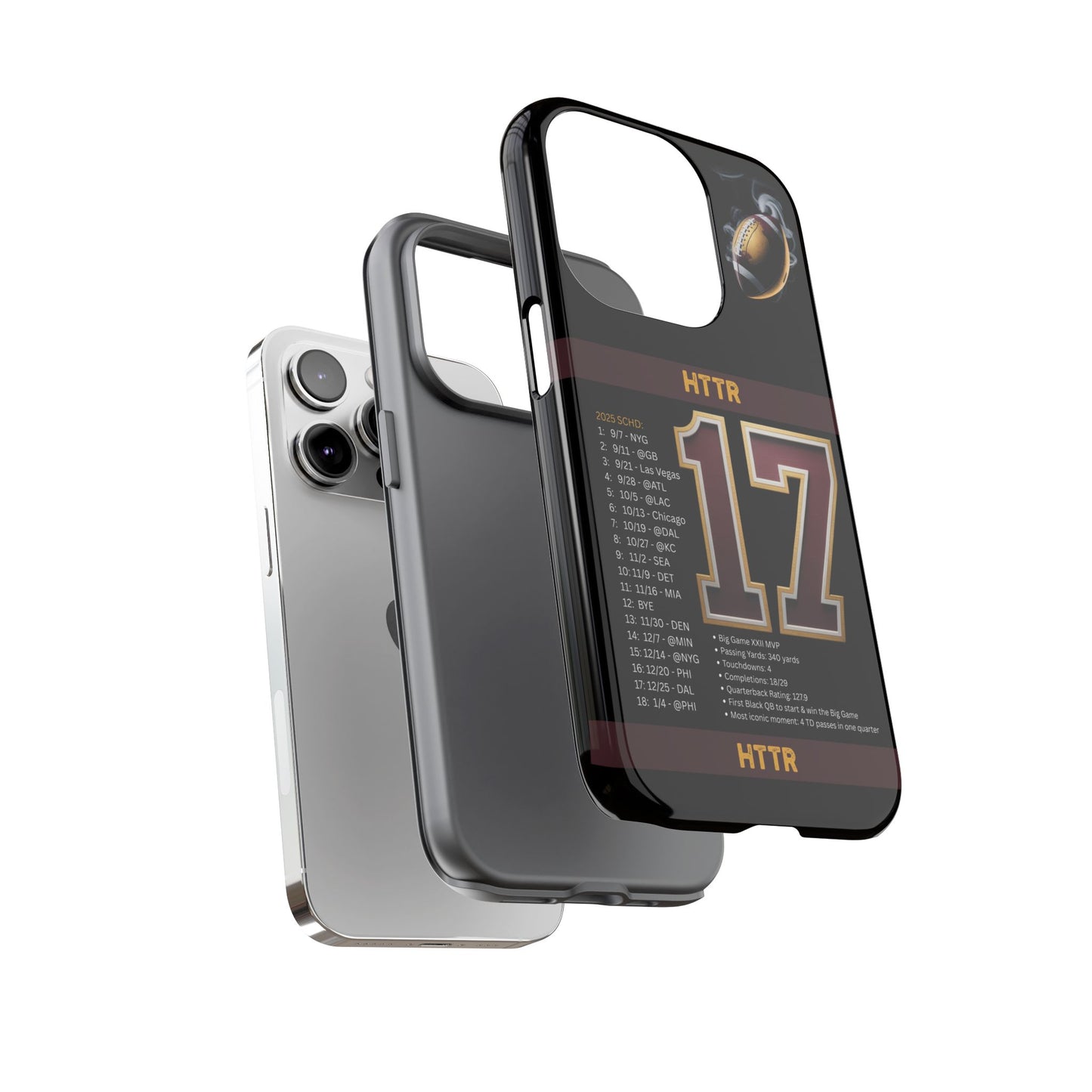 Washington Football Tough Cell Phone Case Cover for Apple iPhone Samsung Galaxy, Google Pixel, Sports Lover Gift, Team Spirit Accessory, Unique Phone Cover, Game Day Case Design, Retro Legends DC Sports HTTR Fan Merchandise