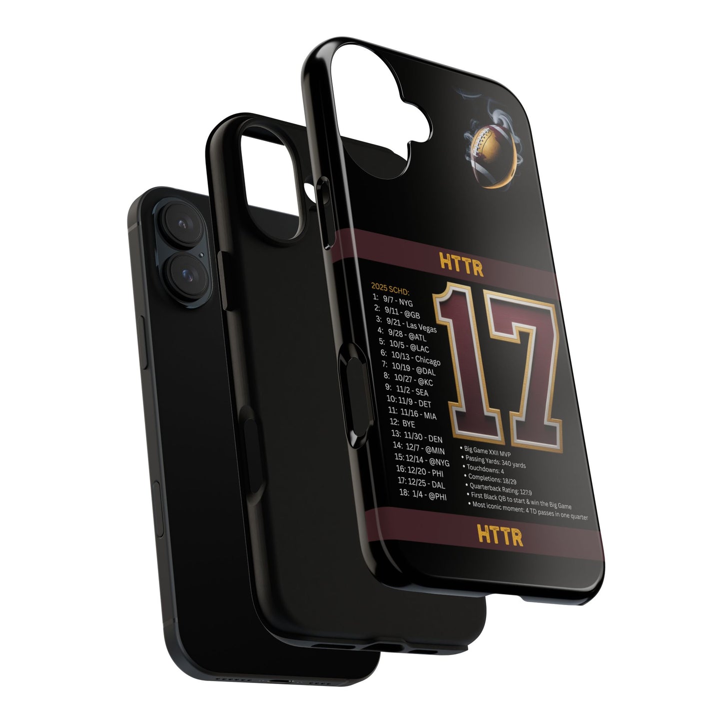 Washington Football Tough Cell Phone Case Cover for Apple iPhone Samsung Galaxy, Google Pixel, Sports Lover Gift, Team Spirit Accessory, Unique Phone Cover, Game Day Case Design, Retro Legends DC Sports HTTR Fan Merchandise