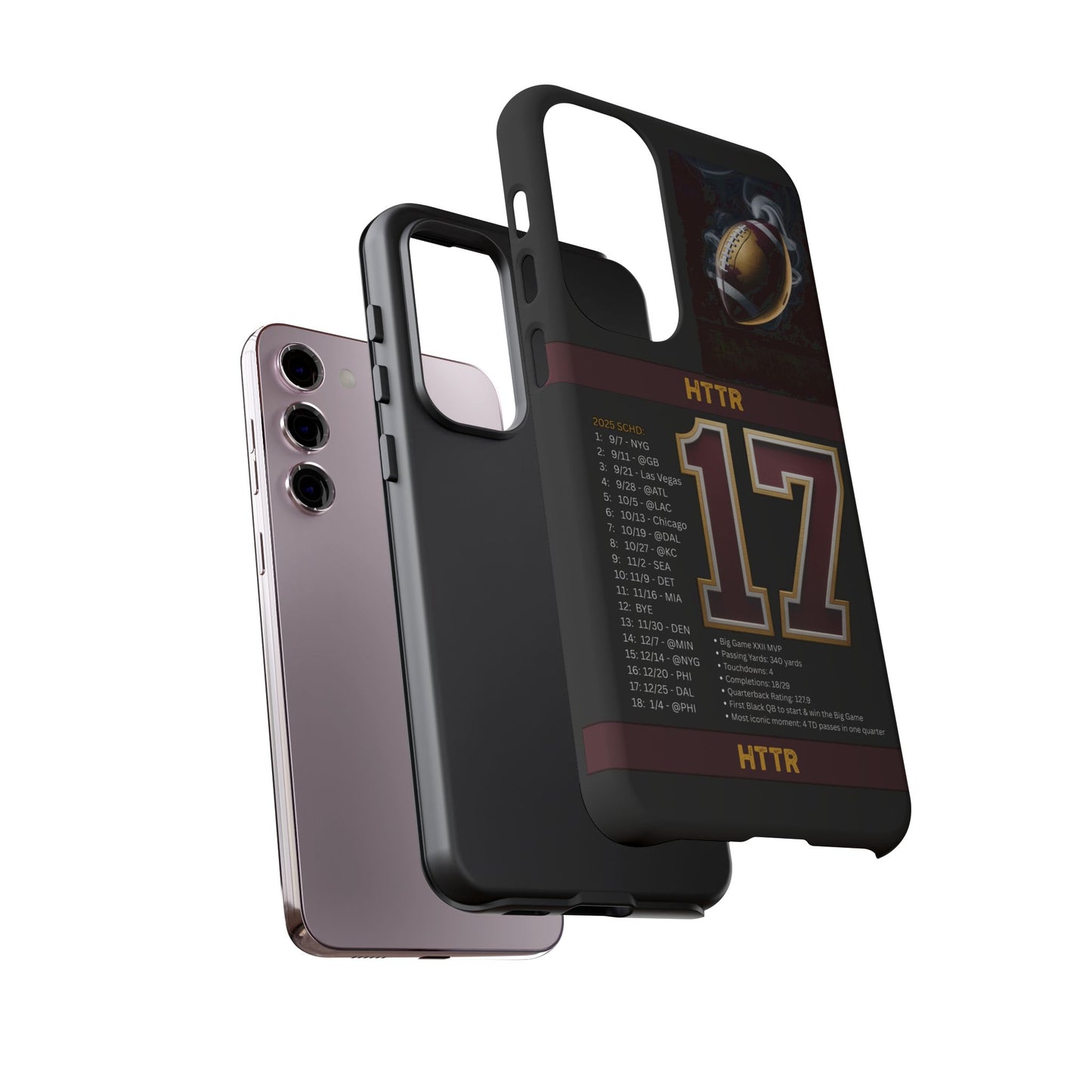 Washington Football Tough Cell Phone Case Cover for Apple iPhone Samsung Galaxy, Google Pixel, Sports Lover Gift, Team Spirit Accessory, Unique Phone Cover, Game Day Case Design, Retro Legends DC Sports HTTR Fan Merchandise