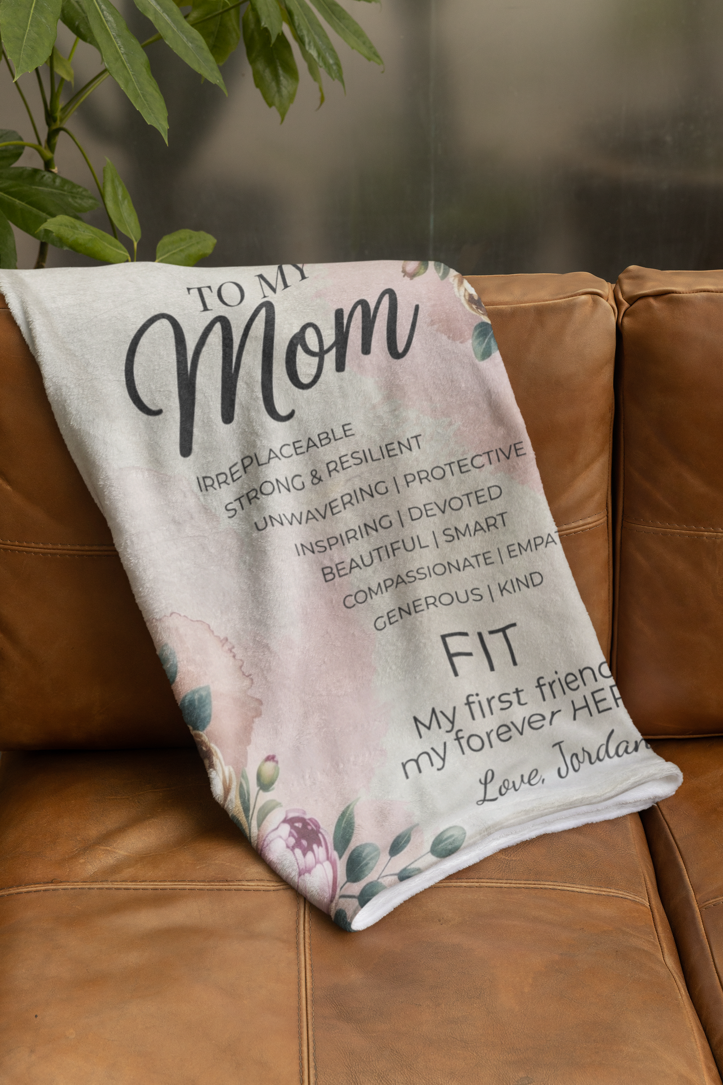 Personalized "To My Mom" Blanket — A Heartfelt Mother's Day Gift from Her Child